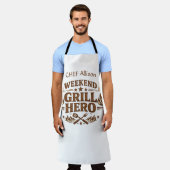 Persoonlijk Weekend Grill Hero BBQ Schort | Op Maa (Gedragen)