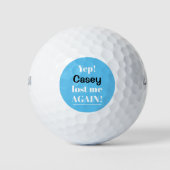 Persoonlijk weer verloren grappig golfballen (Voorkant)