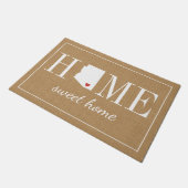 Persoonlijk Welkom Home Arizona Jute Doormat Deurmat (Schuin)