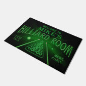Persoonlijk welkom in Billiard Room Doormat Deurmat (Schuin)