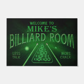 Persoonlijk welkom in Billiard Room Mat (Voorkant)