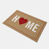 Persoonlijk welkom Initiaal Jute Doormat Deurmat (Schuin)