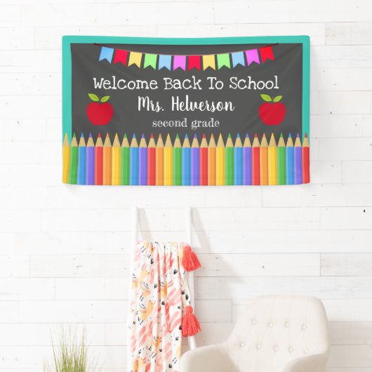 Persoonlijk welkom naar school spandoek (Insitu)