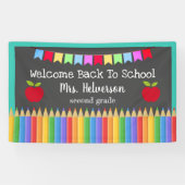 Persoonlijk welkom naar school spandoek (Horizontaal)