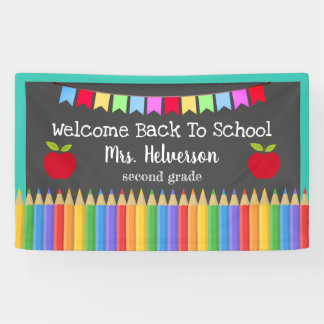 Persoonlijk welkom naar school spandoek