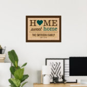 Persoonlijk Welkom Thuis Lieve Familie Poster (Thuiskantoor)
