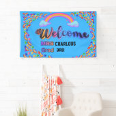 Persoonlijk Welkomstbord voor Leraren | Aangepaste Spandoek (Insitu)