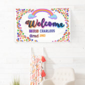 Persoonlijk Welkomstbord voor Leraren | Aangepaste Spandoek (Insitu)