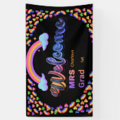 Persoonlijk welkomstbord voor leraren | Aangepaste Spandoek (Verticaal)