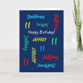 Persoonlijk Wenskaart Elke naam, Leeftijd, 11e dag Kaart (Voorkant)