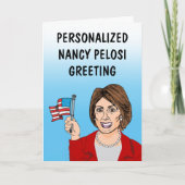 Persoonlijk Wenskaart van Nancy Pelosi Kaart (Voorkant)