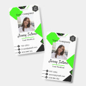 Persoonlijk Werknemerslogo & Foto ID-badge Badge (Voor- en achterkant)