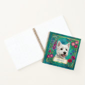 Persoonlijk West Highland-honden teal notitieboek (Binnen)