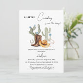 Persoonlijk  Western Boy Baby shower Kaart (Staand voorkant)