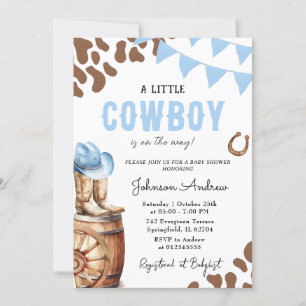 Persoonlijk Western Boy Baby shower voor Boy Kaart