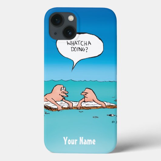 Persoonlijk Whatcha Doing? Cartoon Case-Mate iPhone Case (Achterkant)