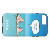 Persoonlijk Whatcha Doing? Funny Cartoon Case-Mate iPhone Case (Achterkant (Horizontaal))