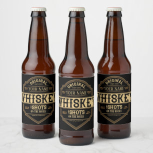 Persoonlijk Whiskey on the Rocks dranklabel Bar Bier Etiket