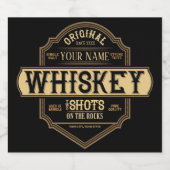 Persoonlijk Whiskey on the Rocks dranklabel Bar Bier Etiket (Enkel label)