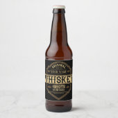 Persoonlijk Whiskey on the Rocks dranklabel Bar Bier Etiket (Voorkant)