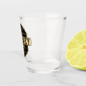 Persoonlijk Whiskey on the Rocks dranklabel Bar Shot Glas (Rechts)