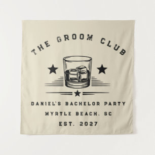 Persoonlijk Whiskey Thema Weekend Vrijgezellenfees Wandkleed