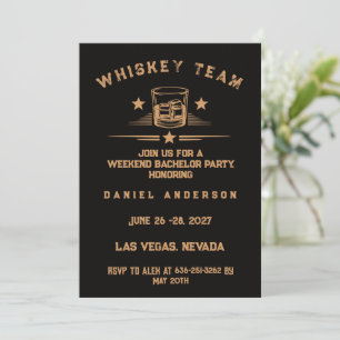 Persoonlijk Whisky Thema Weekend Vrijgezellenfeest Kaart