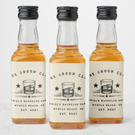 Persoonlijk Whisky Thema Weekend Vrijgezellenfeest Likeurfles Etiket