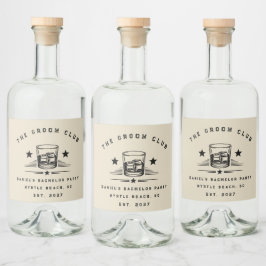 Persoonlijk Whisky Thema Weekend Vrijgezellenfeest Likeurfles Etiket