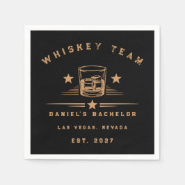 Persoonlijk Whisky Thema Weekend Vrijgezellenfeest Servet