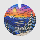 Persoonlijk Whitefish-acrylornament, Aangepaste Mo Ornament (voorkant)