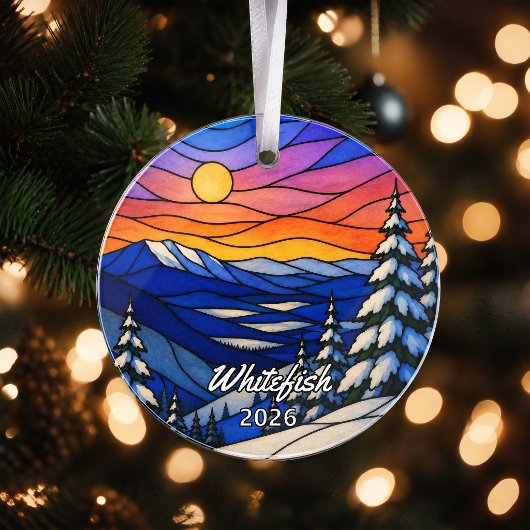 Persoonlijk Whitefish-acrylornament, Aangepaste Mo Ornament