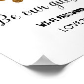 Persoonlijk WiFi-wachtwoord Afdrukken Als gast Poster (Hoek)