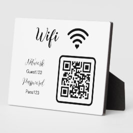 Persoonlijk Wifi Wachtwoord Bord voor Bedrijven Fotoplaat