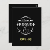 Persoonlijk Wij zijn trots op jou  Briefkaart (Voorkant / Achterkant)