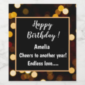 Persoonlijk wijn- en mousserend wijnlabel wijn etiket (Enkel label)