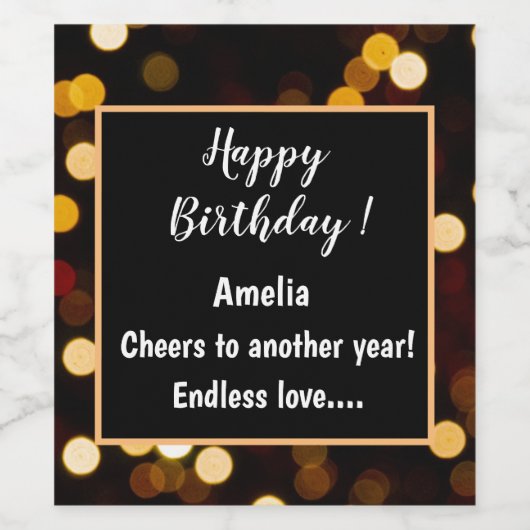 Persoonlijk wijn- en mousserend wijnlabel wijn etiket (Enkel label)