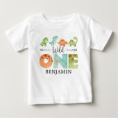 Persoonlijk WILD ONE Dinosaur First Birthday Bab (Voorkant)