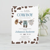 Persoonlijk Wild West Baby shower Kaart (Staand voorkant)