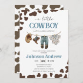 Persoonlijk Wild West Baby shower Kaart (Voorkant / Achterkant)