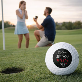 Persoonlijk Will You Marry Me Huwelijksaanzoek Golfballen