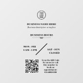 Persoonlijk winkel logo winkel openingstijden deur raamsticker (Vel)