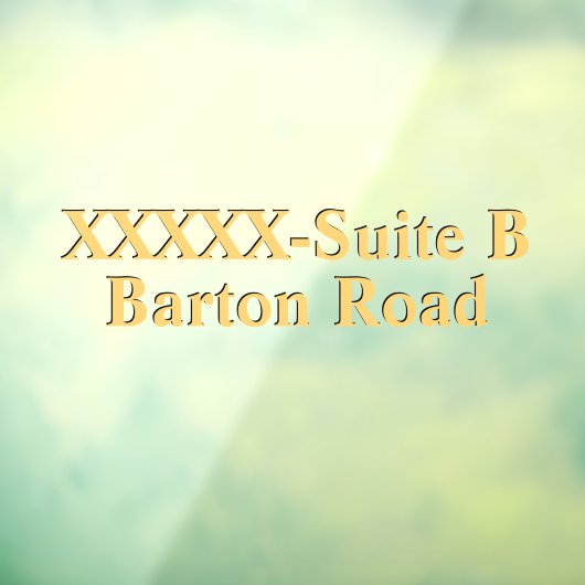 Persoonlijk Winkeladres nummer Gold Black Raamsticker (Vel 3)