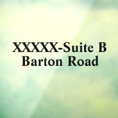 Persoonlijk winkeladres straatadres nummer raamsticker (Vel 3)