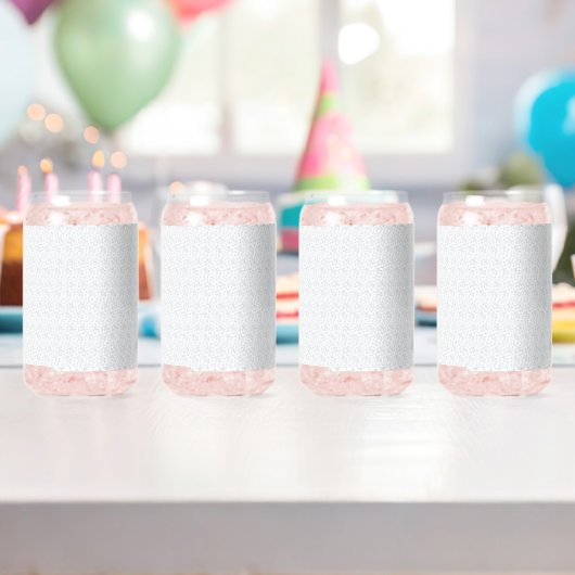 Persoonlijk winter geometrisch patroon blikvorm glas (Insitu (Verjaardag))