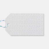 Persoonlijk winter geometrisch patroon cadeaulabel (Achterkant Horizontaal)