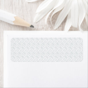Persoonlijk winter geometrisch patroon etiket