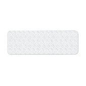 Persoonlijk winter geometrisch patroon etiket (Voorkant)