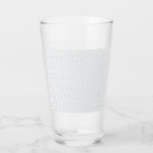 Persoonlijk winter geometrisch patroon glas (Achterkant)