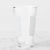 Persoonlijk winter geometrisch patroon glas (Links)